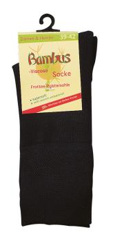Preview: 6 Paar TippTexx 24 Bambus Socken mit Frottee-Polstersohle