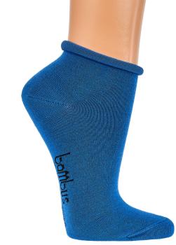 Preview: 6 Paar TippTexx 24 Bambussocken Kurzschaft mit Rollrand, bunte Farben
