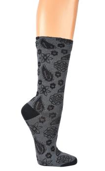 6 Paar TippTexx 24 edle Romantik-Söckchen Damensocken im Landhaus-Stil