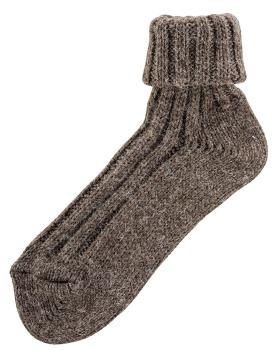 2 Paar TippTexx 24 Umschlag-Socken Wollsocken mit Alpaka