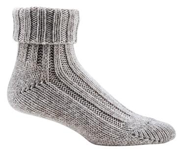 2 Paar TippTexx 24 Umschlag-Socken Wollsocken mit Alpaka