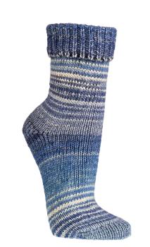 2 Paar TippTexx 24 Wollsocken im Skandinavien-Style mit Umschlag