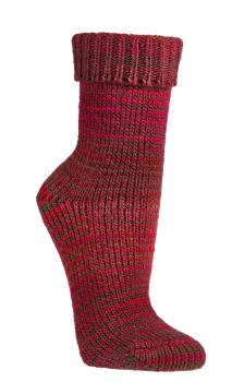 2 Paar TippTexx 24 Wollsocken im Skandinavien-Style mit Umschlag