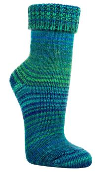 Preview: 2 Paar TippTexx 24 Wollsocken im Skandinavien-Style mit Umschlag