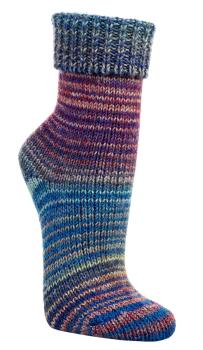2 Paar TippTexx 24 Wollsocken im Skandinavien-Style mit Umschlag