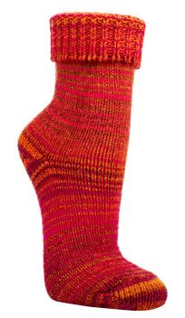 2 Paar TippTexx 24 Wollsocken im Skandinavien-Style mit Umschlag
