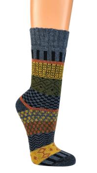 Preview: 2 Paar TippTexx 24 ABS Hygge Socken mit Wolle