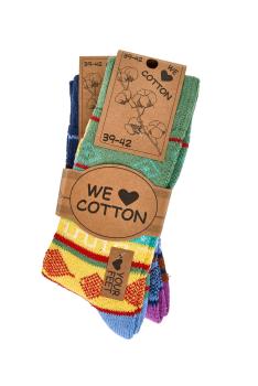 2 Paar TippTexx 24 kuschelig-warme Hygge-Socken mit Baumwolle