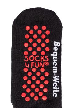 2 Paar TippTexx 24 extra-Breite ABS-Socken mit Polstersohle