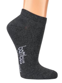 6 Paar TippTexx 24 Bambus Sneakersocken in Melange-Farben