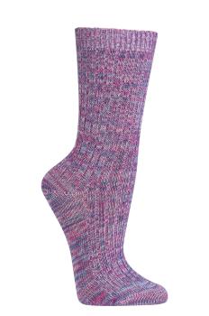 Preview: 6 Paar TippTexx 24 Bambussocken mit Baumwolle, Mouliné-Farben