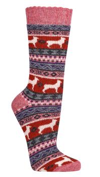 Preview: 2 Paar TippTexx 24 Hygge Norweger-Socken "Peru" mit Merino- & Alpakawolle