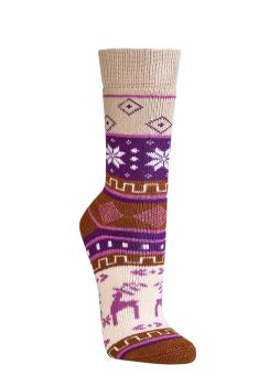 2 Paar TippTexx 24 kuschelig-warme Hygge-Socken mit Baumwolle