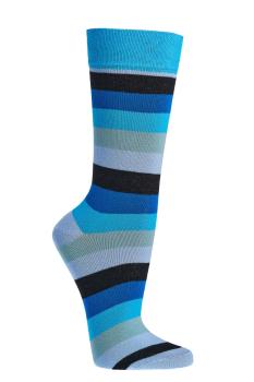 Preview: 6 Paar TippTexx 24 geringelte Trend Socken mit Bio Baumwolle