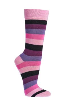Preview: 6 Paar TippTexx 24 geringelte Trend Socken mit Bio Baumwolle