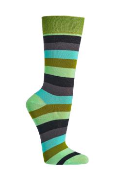Preview: 6 Paar TippTexx 24 geringelte Trend Socken mit Bio Baumwolle