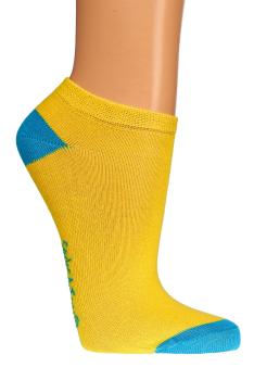 Preview: 6 Paar TippTexx 24 Kinder Sneakersocken, Gute Laune Farben