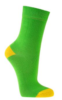 6 Paar TippTexx 24 Kinder Socken, handgekettelt, Gute Laune Farben