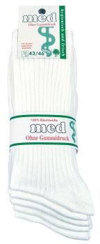 Preview: 10 Paar TippTexx 24 Arztsocken Schwesternsocken 100% Baumwolle kochfest