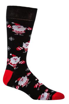 Preview: 2 Paar TippTexx 24 festliche Weihnachts-Socken "Ho Ho Ho"