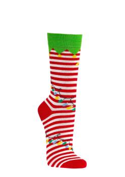 Preview: 2 Paar TippTexx 24 lustige Weihnachts-Socken Elfe