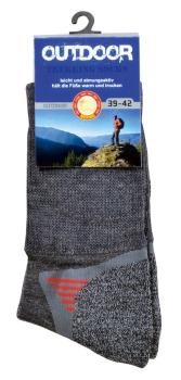 Preview: 2 Paar TippTexx 24 Wandersocken Trekkingsocken mit Wolle vom Merinoschaf