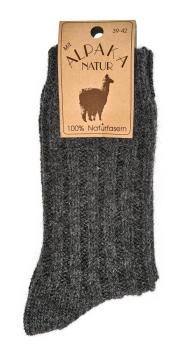 2 Paar TippTexx 24 100% Wollsocken mit Alpakawolle NATUR PUR