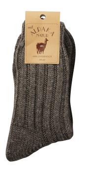 2 Paar TippTexx 24 superweiche Wollsocken mit Alpaka für Damen & Herren