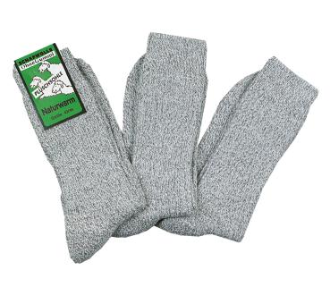 Preview: 6 Paar TippTexx 24 Norwegersocken mit Wolle & Plüschsohle ohne Gummidruck