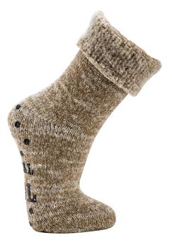 Preview: 2 Paar TippTexx 24 THERMO-Wollsocken mit ABS Stopper & Innenfrottee