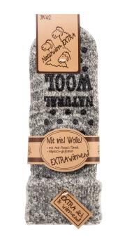 2 Paar TippTexx 24 THERMO-Wollsocken mit ABS Stopper & Innenfrottee