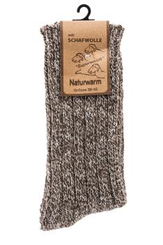 3 Paar TippTexx 24 superweiche Norwegersocken, farbig sortiert