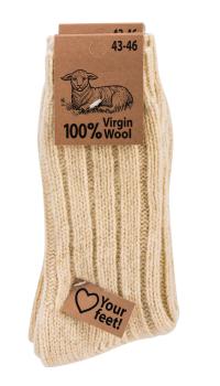 2 Paar TippTexx 24 warme Wollsocken 100% Virgin Wool