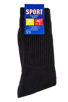 Preview: 10 Paar TippTexx 24 Sportsocken schwarz, Herren und Damen, schwere Qualität
