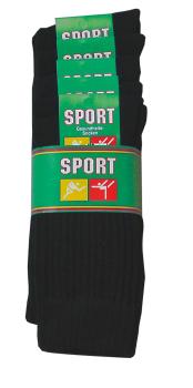 Preview: 10 Paar TippTexx 24 Sportsocken schwarz mit Komfortbund, für Herren & Damen