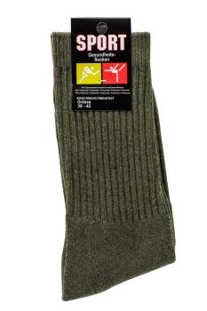 Preview: 10 Paar TippTexx 24 Sportsocken, Bundeswehrsocken, Jagdsocken, khaki olivgrün