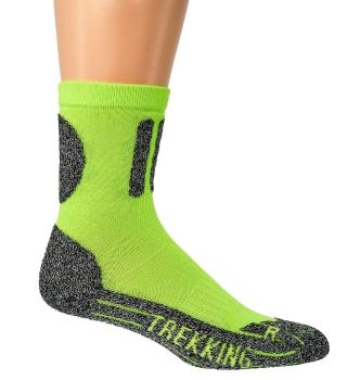Preview: 2 Paar TippTexx 24 COOLMAX Sport Trekkingsocken in Neon-Farben