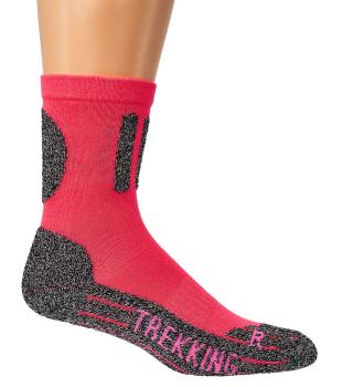 Preview: 2 Paar TippTexx 24 COOLMAX Sport Trekkingsocken in Neon-Farben