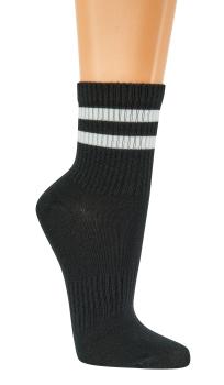 Preview: 4 Paar TippTexx 24 Kurzschaft Bambus Crew Socks in Trend Farben