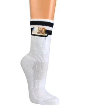 2 Paar TippTexx 24 COOLMAX Tresor-Socken Sportsocken mit praktischer Tasche
