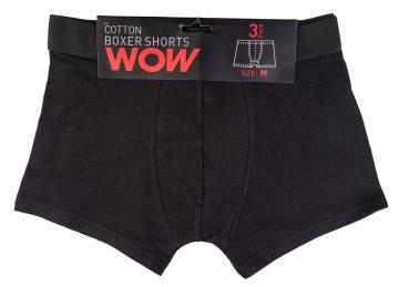 Preview: 3er-Pack TippTexx 24 Neutrale Boxershorts ohne Werbung im Bund
