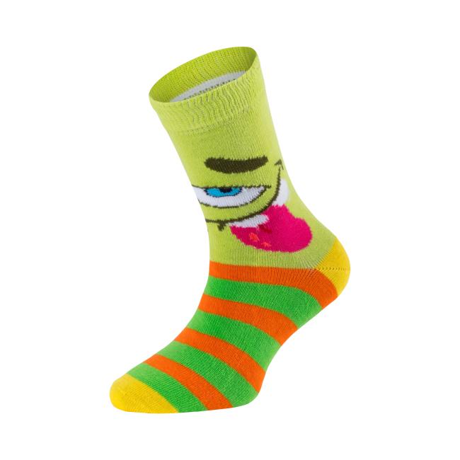 6 Paar TippTexx 24 Kinder Socken Lustige Monster