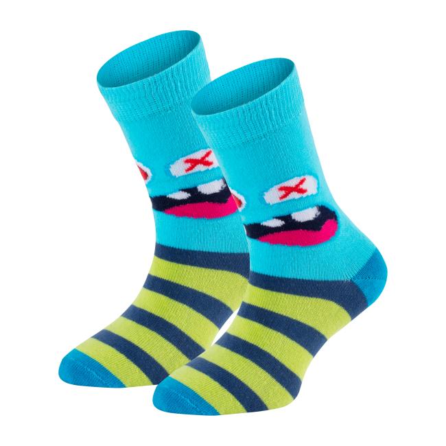 6 Paar TippTexx 24 Kinder Socken Lustige Monster