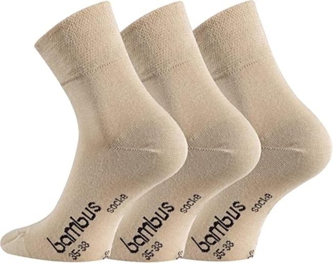 6 Paar TippTexx 24 Bambus Socken mit kurzem Schaft, Quarter-Socken