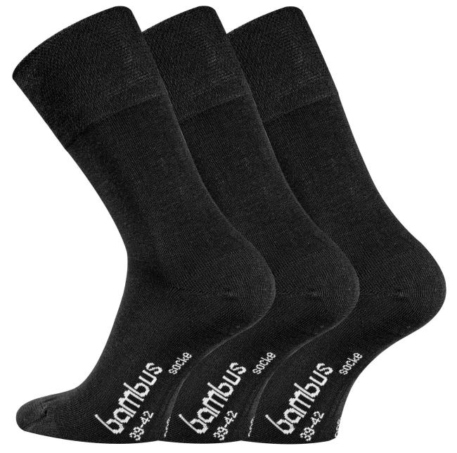 6 Paar TippTexx 24 Bambus Socken mit Frottee-Polstersohle