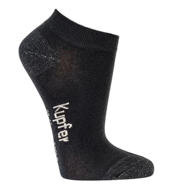 6 Paar TippTexx 24 Bambus Sneakersocken mit Kupferfaser