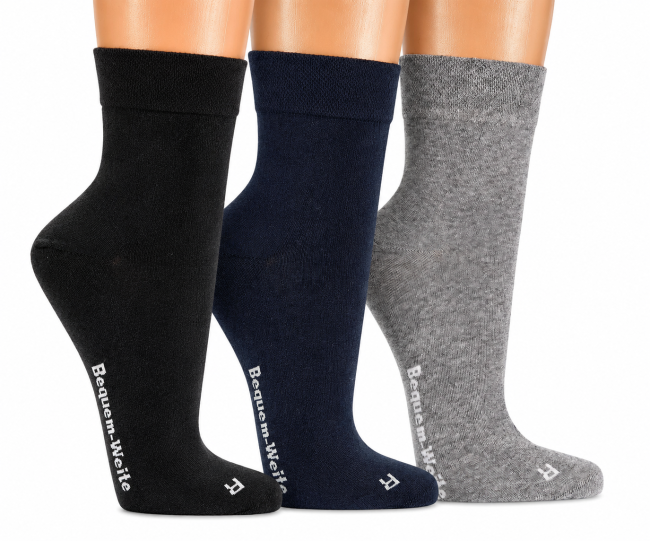 4 Paar TippTexx 24 kurze Gesundheitssocken EXTRA-BREITE Socken Kurzschaft
