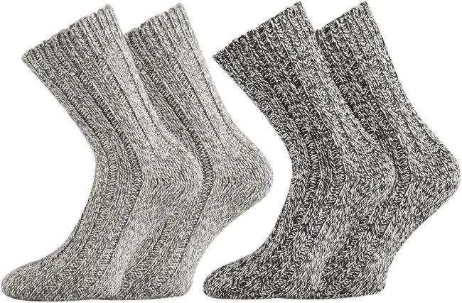 2 Paar TippTexx 24 superweiche Norwegersocken, vorgewaschen, Premium Qualität