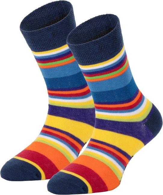 6 Paar TippTexx 24 Kinder Socken Gute Laune Ringel