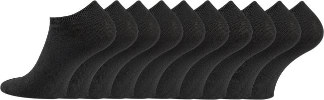 10 Paar TippTexx 24 Sneakersocken, Cotton Classic, handgekettelt